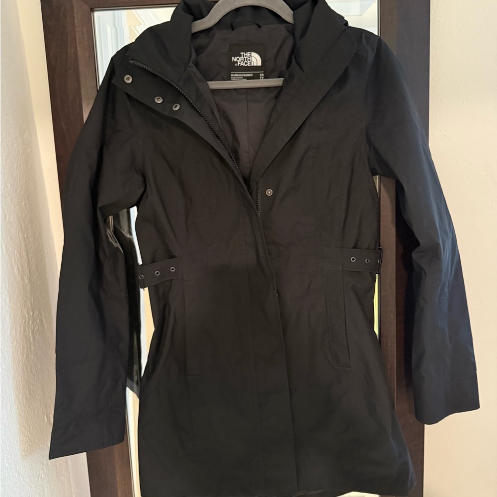 The North Face Women’s Black Hooded Trench Coat